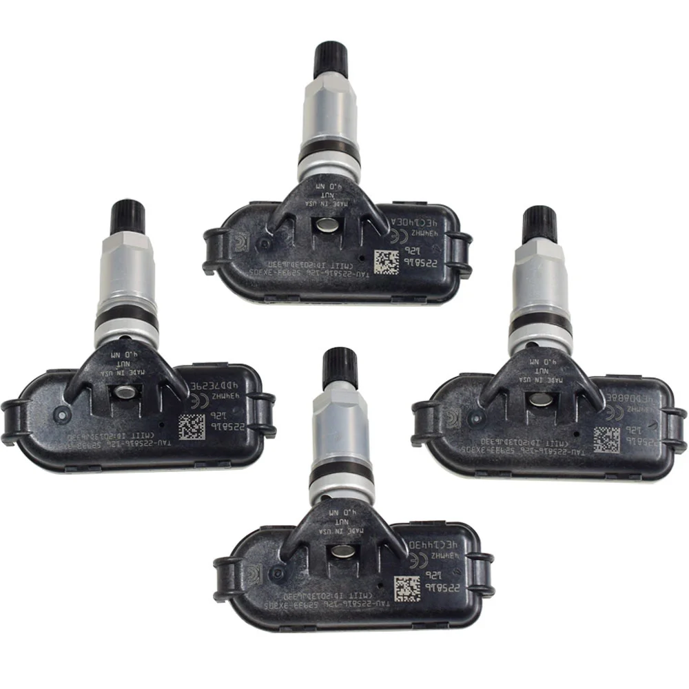 

4Pcs For Kia Rio Hyundai Elantra Car Tire Pressure Monitoring Sensor TPMS Sensor Tyre Pressure 434Mhz 52933-3X305 529333X305