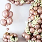 Новый 12 дюймов 2,8 г хромированный шар цвета розового золота, мигающий металлический шар, уплотненные жемчужные Металлические Свадебные украшения, металлические шары