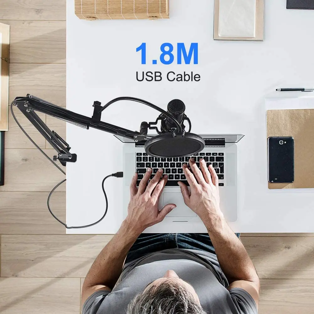 Профессиональный комплект конденсаторного микрофона YTOM T669 USB конденсаторный