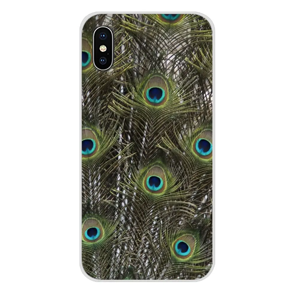 Аксессуары чехол для телефона с голубыми зелеными перьями павлина Samsung A10 A30 A40 A50