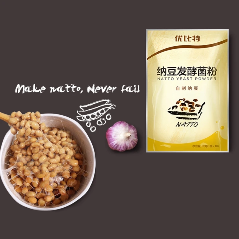 10 г порошок Natto классическое домашнее питание липкая соевая соя Bacillus здоровый дом