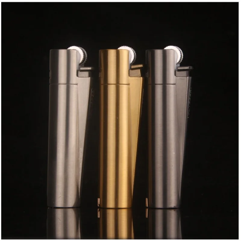 

Inflatable Butane Gas Lighter Retro Slim Turbo Cigarette Lighters Metal Torch Grinding Wheel Lighter Smoker Gifts NO GAS