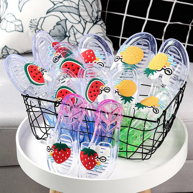 Летняя женская обувь летние шлепанцы милые домашние тапочки прозрачные женские