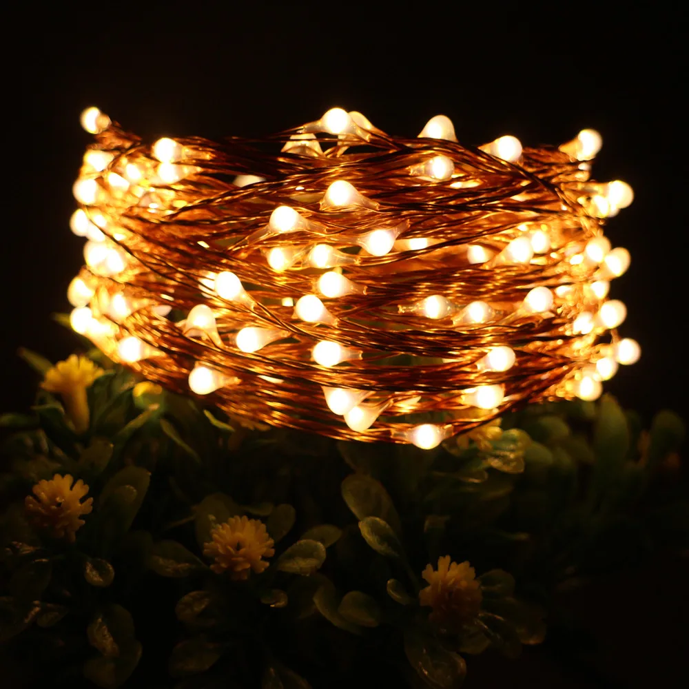

12v LED String Lights 10m 100 LED Copper Wire Fairy Lights Decorative Lights with Adapter for Christmas Party Wedding Decoration