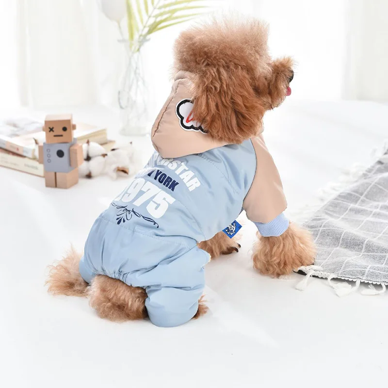 

Winter Dog Overalls Small Dogs Super Warm Jumpsuit Fashion Soft Pets Full Suits Clothes Schnauzer Pomeranian Chihuahua Costumes