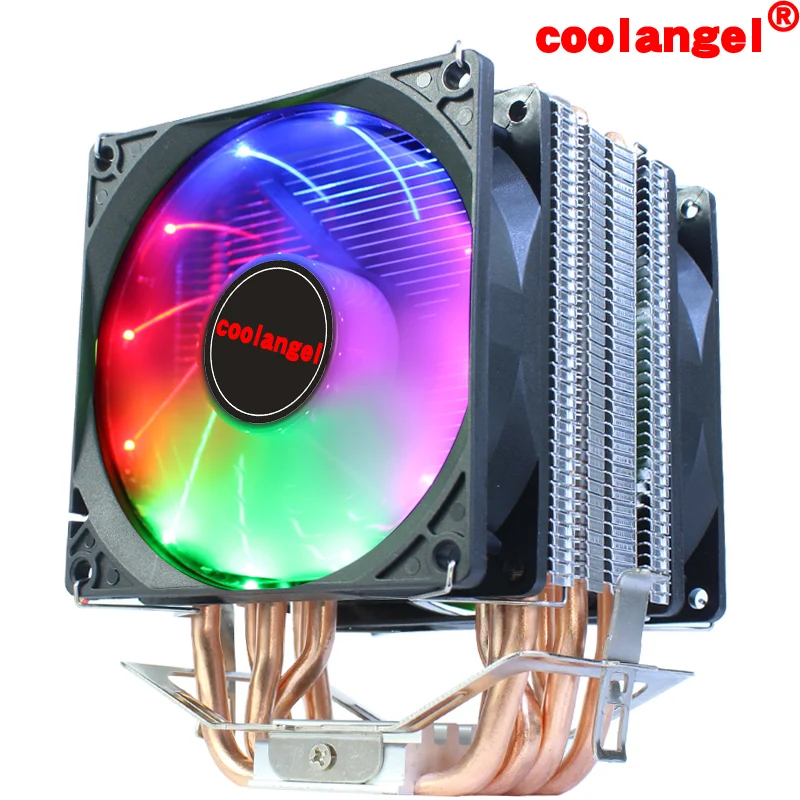 Кулер для процессора LGA1155, 1200, 1356, 1366, X58, AMD3, AM4, X79, X99, 2011, с медной трубкой, для настольного компьютера