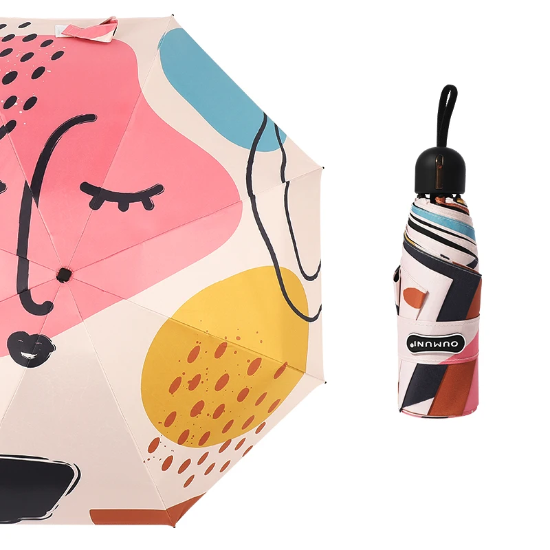 

Korean Novelty Umbrella Windproof Water Wedding Ladies Parasol Sun Umbrella Rain Women Fabric Cute Parasolka Rain Gear AB50YS