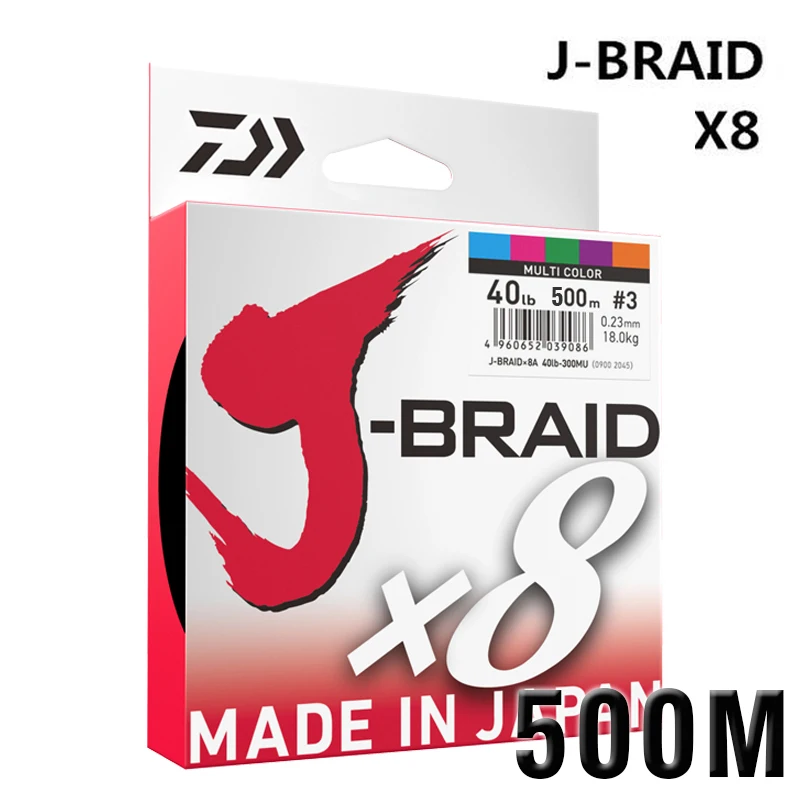 DAIWA J BRAIDED леска плетеная рыболовная из ПЭ 500 м сверхпрочная для рыбалки на карпа