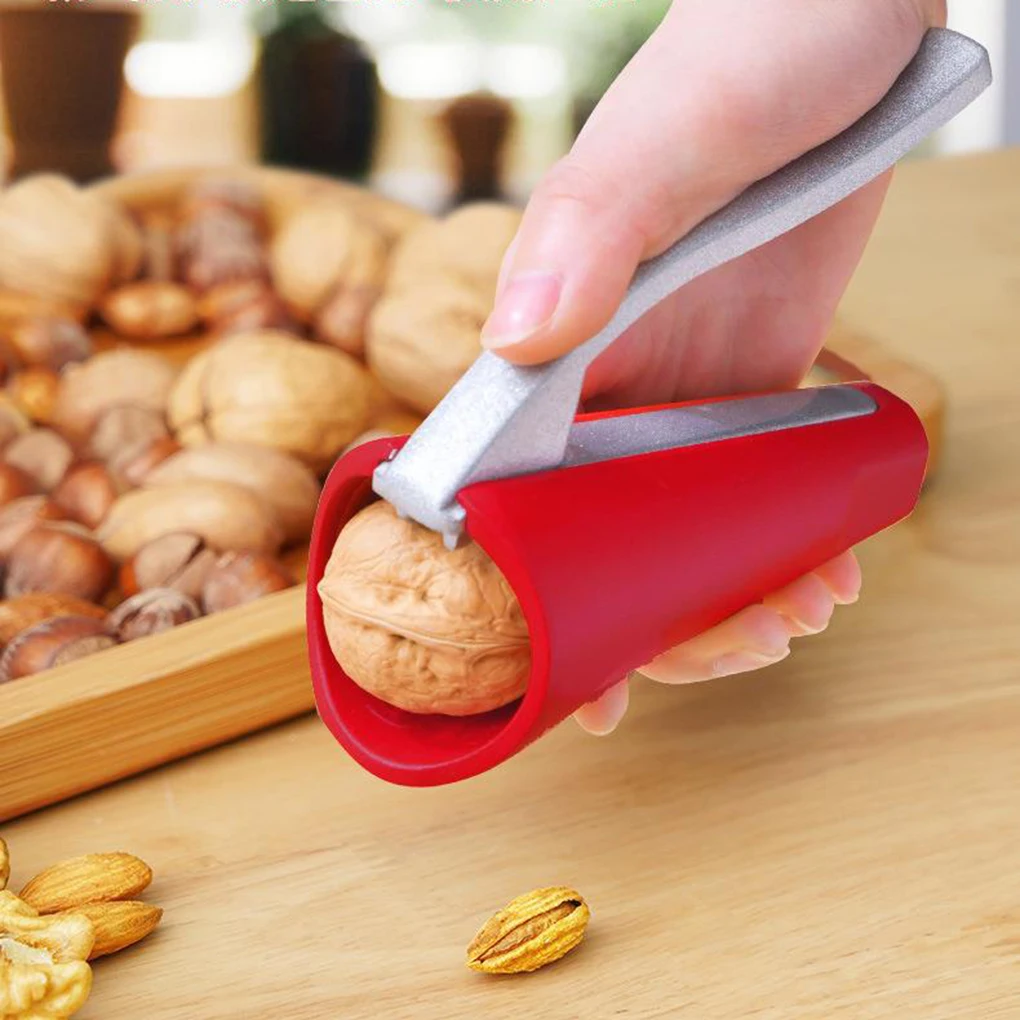 

Vertical Multifunctional Walnut Shell Breaker Alloy Serrated Nut Cracker Portable Handheld Walnut Clip Sheller Kitchen Tool