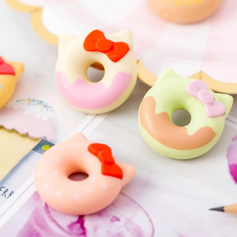 5 коробок/партия пончик с кошкой ластик для упаковки креативные Обучающие