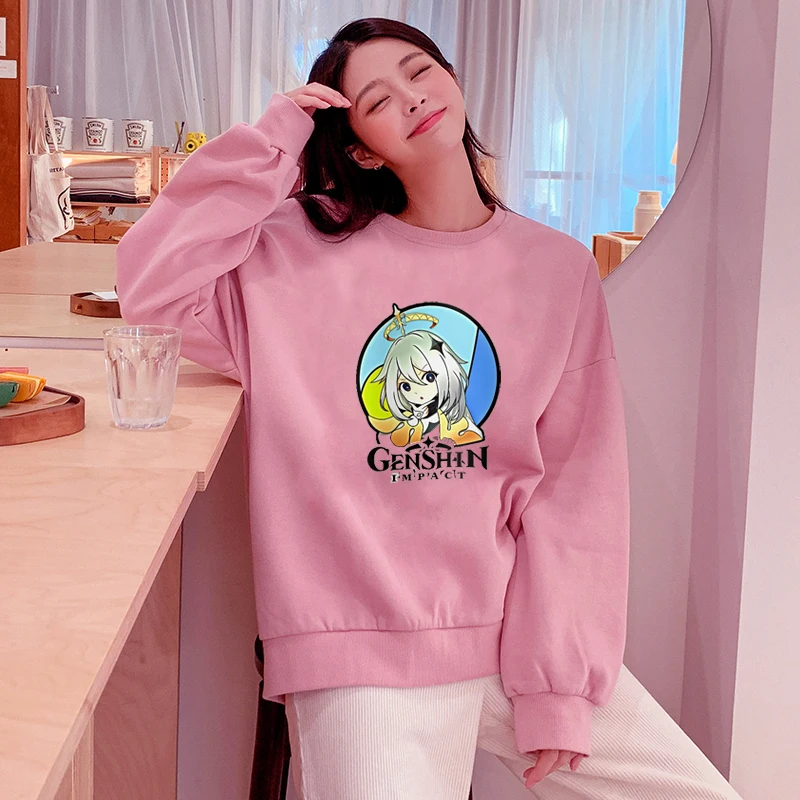 

Genshin Fleece Hoodies Women Sweatshirts Streetwear Mens Hip Hop Casual Pullover Autumn Male Tops Girls Clothes Anime hoodie
