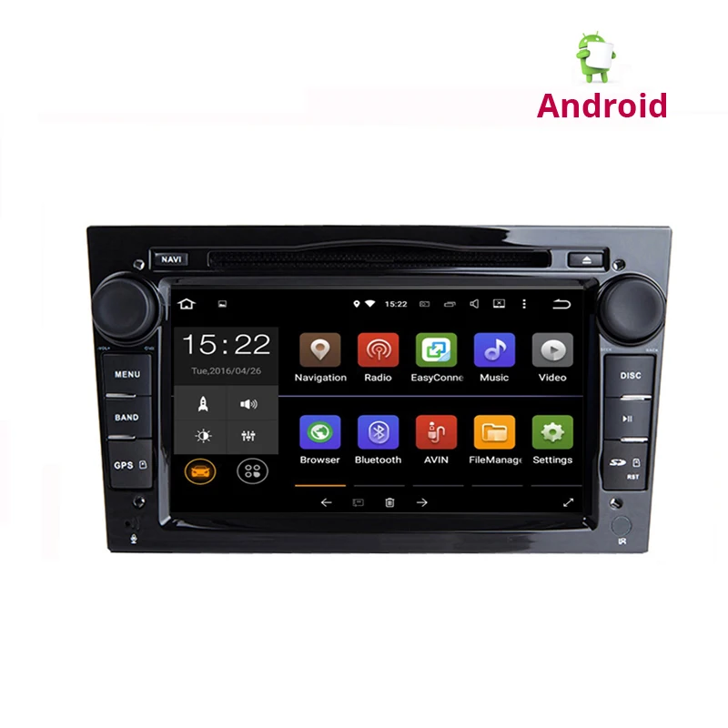 2 din Android автомобильный Радио DVD gps для Vauxhall Opel Astra H G J Vectra Antara Zafira Corsa Vivaro Meriva Veda 2DIN gps Мультимедиа - Цвет: Android Black DVD