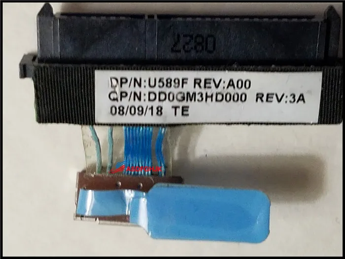 Кабель адаптер 0U589F для жесткого диска Dell Studio 1735 1737 U589F DD0GM3HD000 SATA HDD 100% ТЕСТ