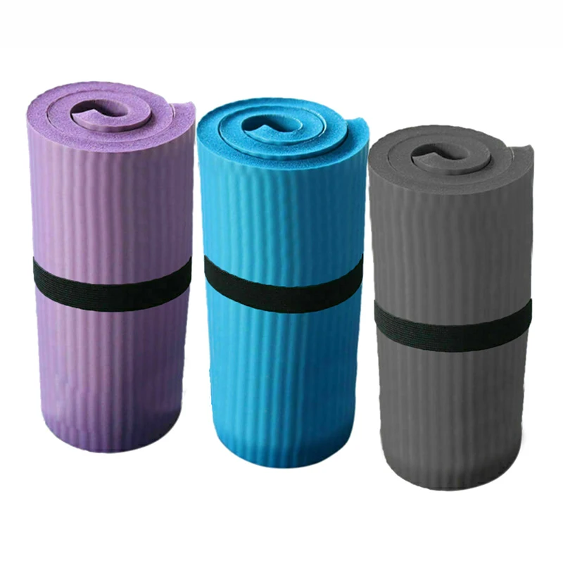 

Коврик для йоги, пилатеса, толстый нескользящий коврик для упражнений в тренажерном зале, 15 мм, коврики для фитнеса MC889