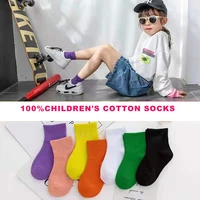 5pairs 2021 baby socks for kids girls boy cotton stripe cartoon animals summer and spring toddler knitted socks