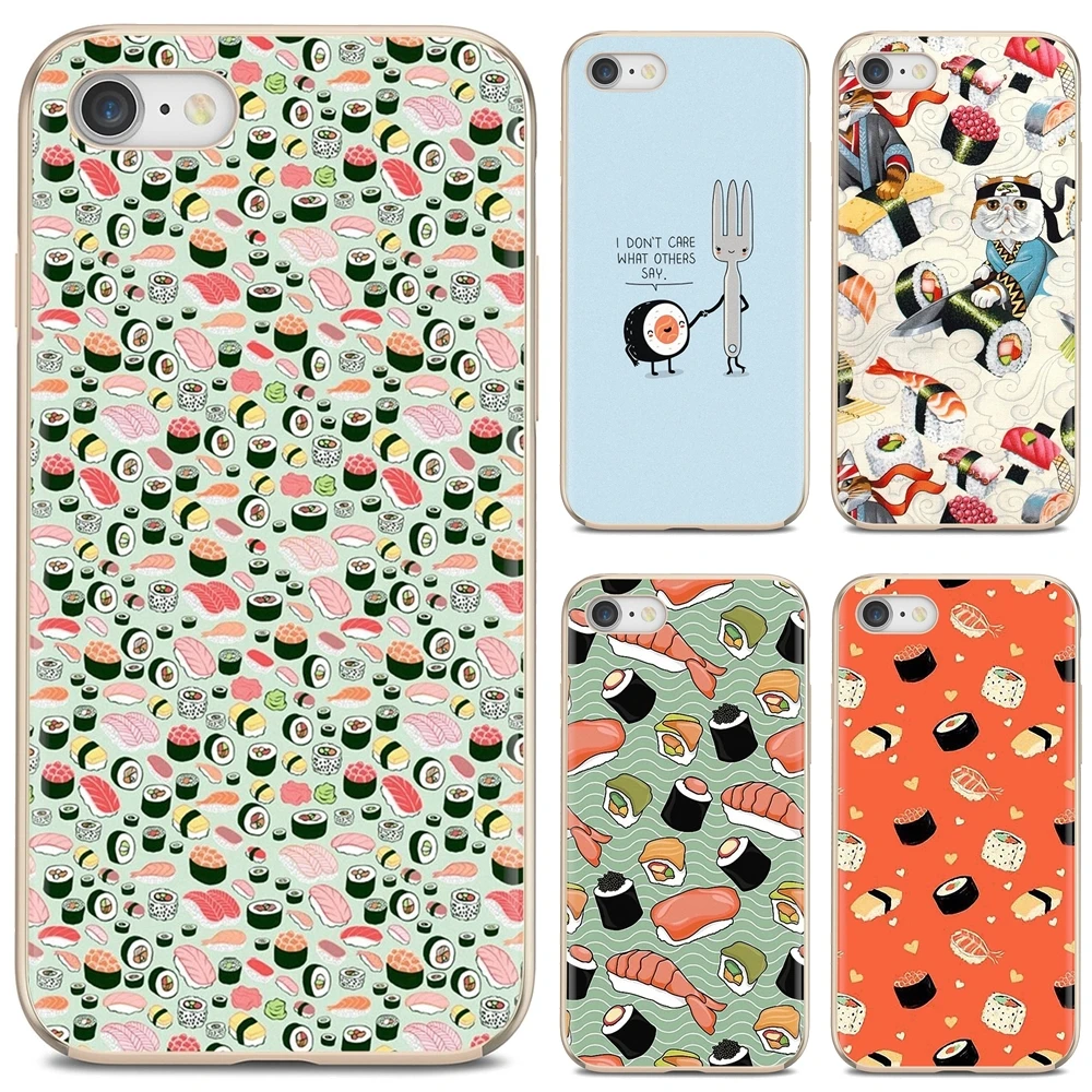 Мягкий чехол для суши японская кухня Прекрасная любовь Huawei Y6 Y5 2019 Xiaomi Redmi Note 4 5 6 7 8