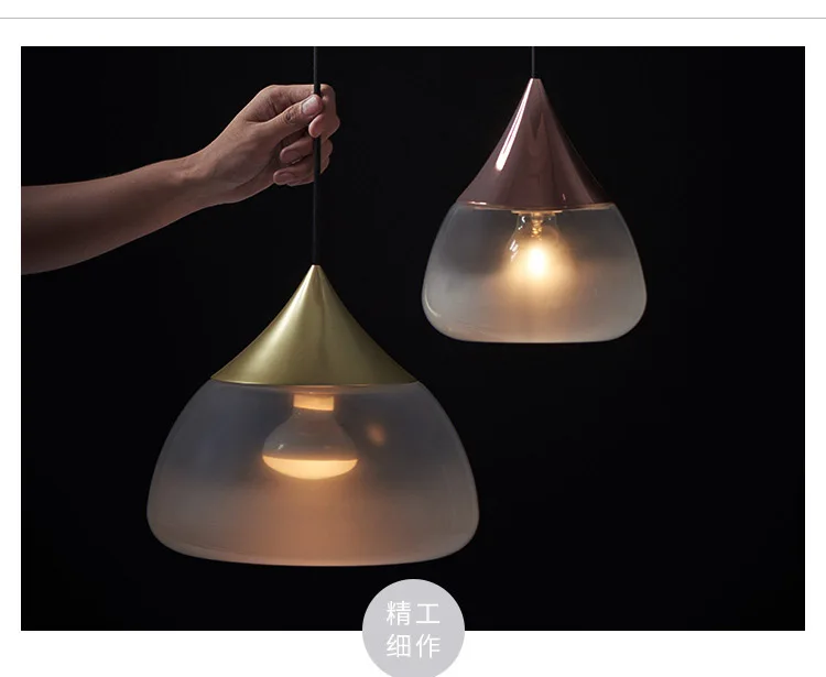 Прозрачные простые креативные стеклянные светильники бар кофейня простая