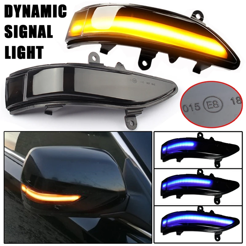 

Car Side Mirror Indicator Dynamic LED Turn Signal Light for Subaru Forester Tribeca Outback Legacy, Blue & Amber