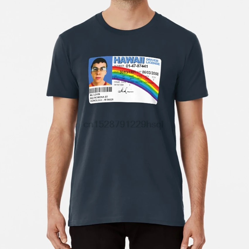 McLovin! Футболка mclovin superbad movie geek nerd hawaii лицензионный сыр Джона Хилл сет|Мужские