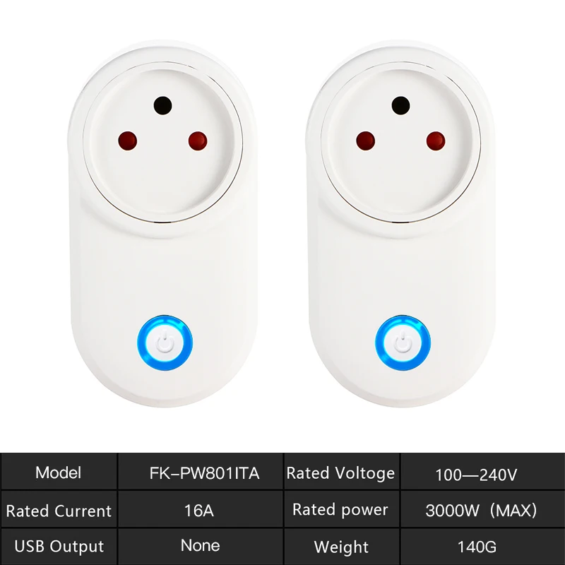 16A-2PCS FrankEver 16A Wifi умная розетка, Israel штепсельная розетка с контролем мощности, работает с Google Home Alexa IFTTT Tuya Smart Life APP - Цвет: 16A-2PCS