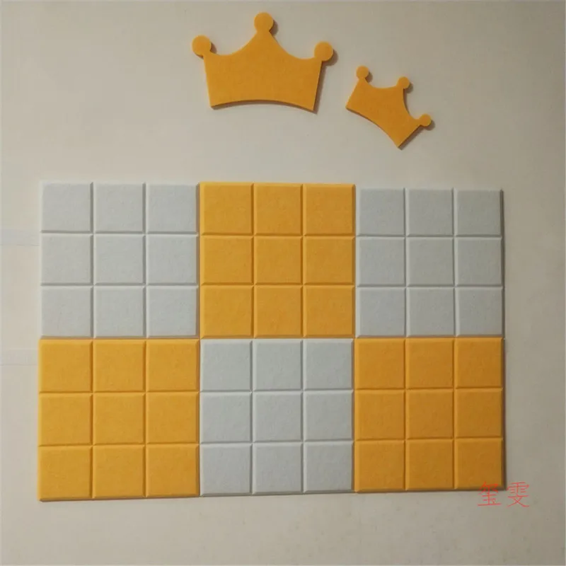 30x30 см маленькая квадратная войлочная доска с буквенным принтом для сообщений