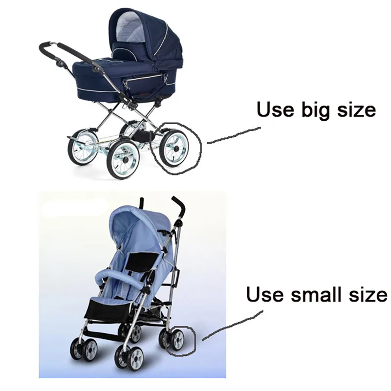 

New Stroller Accessories Wheels Covers For 12-26 CM Wheelchair Baby Carriage Pram Throne Pushchair Poussette