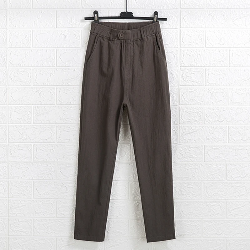 

2020 Summer Cotton Large size 5XL Cotton High Waist Women Pants Casual Pants Female Harajuku Loose Women Cargo pants