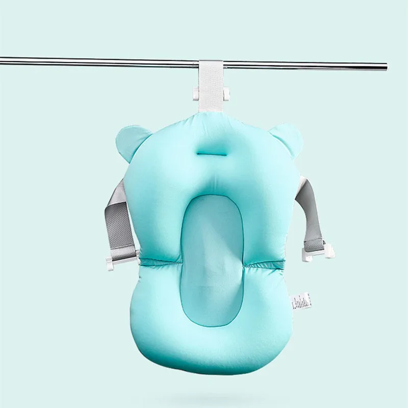 Детская безопасная подушка для ванны складная мягкая новорожденных коврик душа