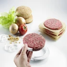 Пресс-форма круглой формы для гамбургеров, пресс для пищевого пластика, для мяса, говядины, гриля, бургеров, кухонный инструмент, ручной пресс-машина