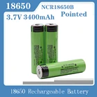 100% новый Оригинальный NCR18650B 3,7 в 3400 мА ч 18650 литиевый аккумулятор для фонариков (без PCB) указал