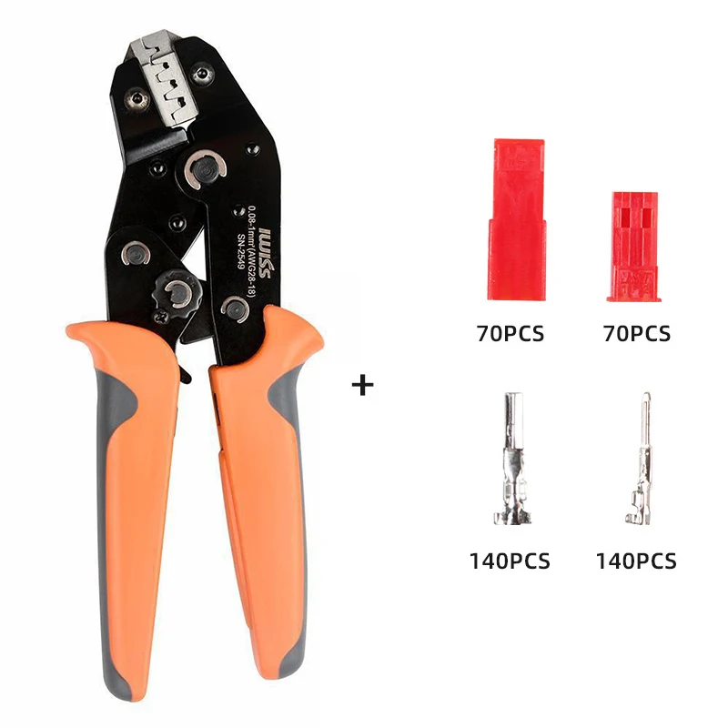 Набор обжимных клемм IWISS SN-2549 420 шт. набор коннекторов SYP male/female bare terminal SYP-2P