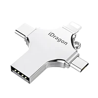 ios otg usb flash drive the first 4 in 1 drive for iphoneiostype candroidpc 128gb 64gb 32gb 16gb pen drive