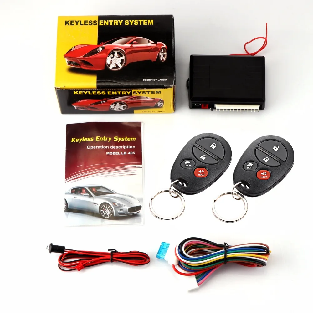 

Universal Car Remote Control Central Locking Kit For KIA Auto Door Lock Keyless Entry System With Trunk Release 4 Buttons DD