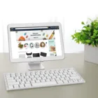 Беспроводная клавиатура для ПК, универсальная ультратонкая игровая клавиатура для планшета с поддержкой Bluetooth, иврит, английский, арабский, русский, корейский, испанский