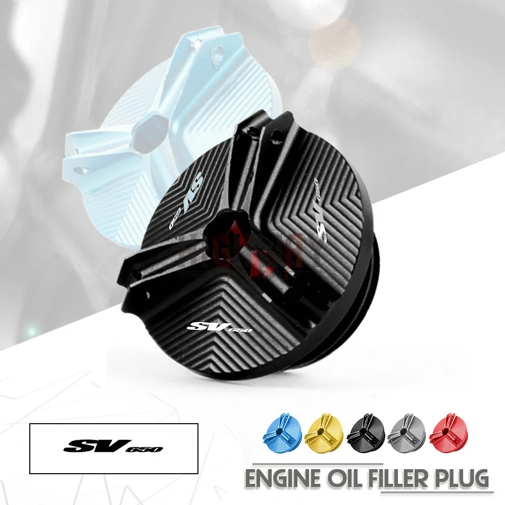 

Motorcycle Accessories Engine Oil Drain Plug Sump Nut Cup Cover Filler Cap for SUZUKI SV650 2016-2019 SV650X 2018-2019