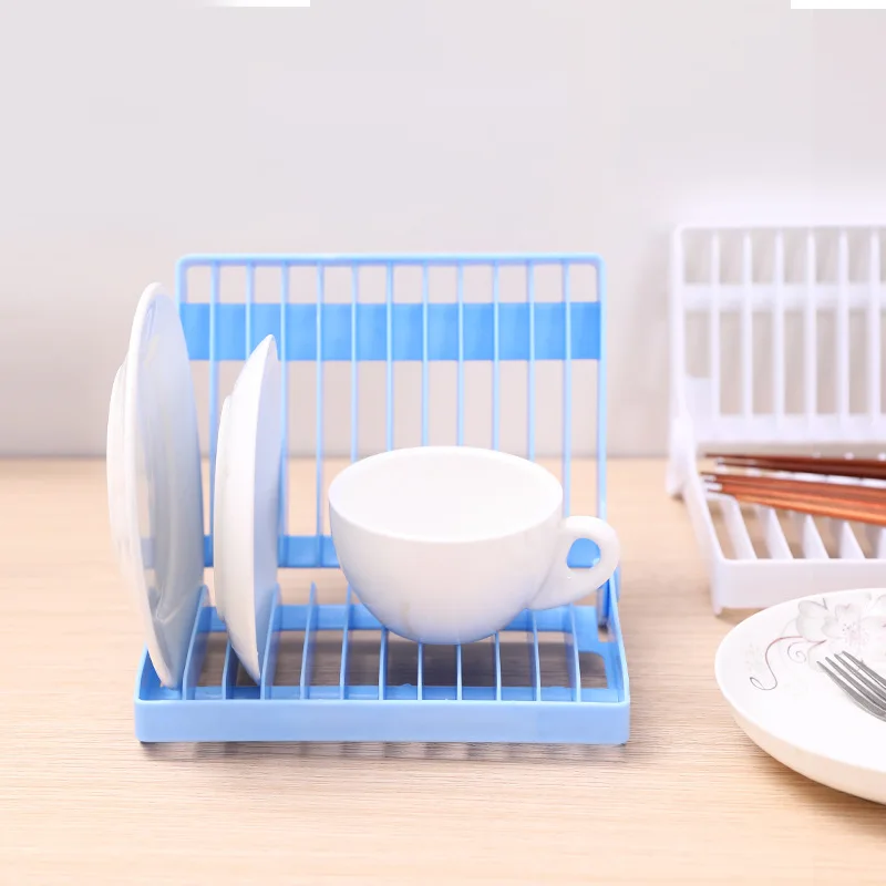 

Kitchen Supplies Storage Rack Multifunctional Drain Bowl and Dish Holder Cabinet Creative Folding Plate Pad Plastic Storage Rack