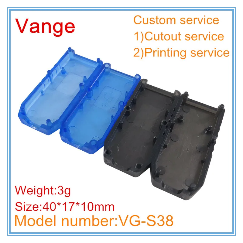 40 шт./лот USB зарядное устройство корпус провода разъем 40*17*10 мм АБС пластик