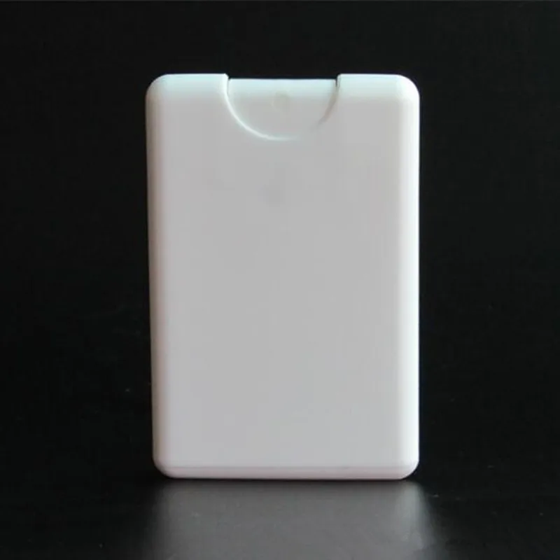 10pcs/lot New Design Card Shape 20ml White Plastic Cosmetic Perfume Spray Bottle Container Refillable Makeup Tools|perfume spray|perfume spray