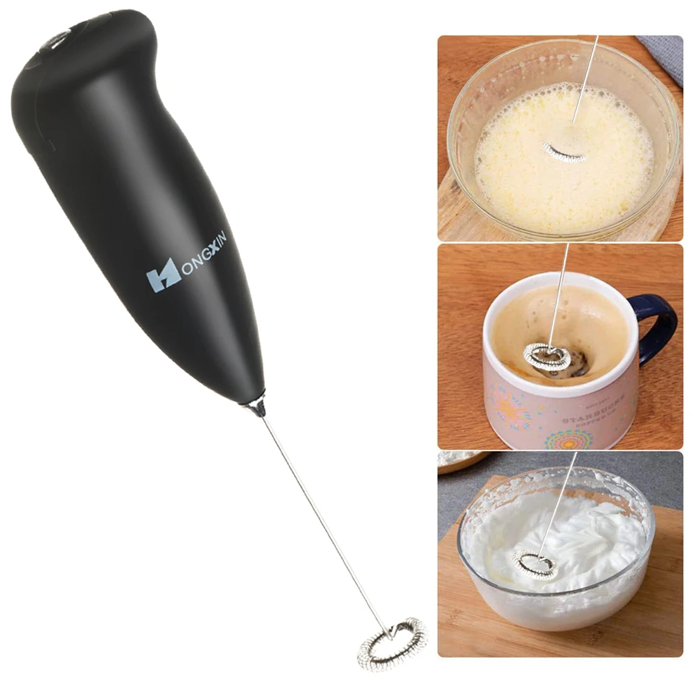 Электрический ручной венчик миксер для молока яиц пенообразователь