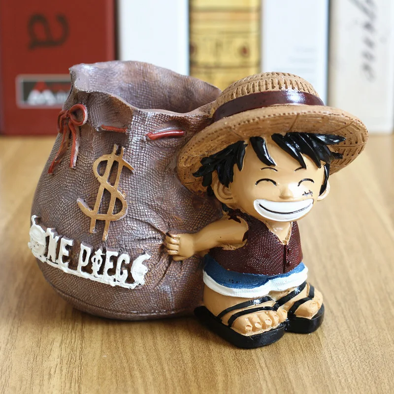 

One Piece Luffy Pen Resin Crafts Desktop Doll accessories, модель игрушек, экшн-фигурка, куклы для мальчиков, студентов, друзей, подарок на день рождения