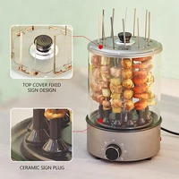 household skewers electric vertical grill barbecue self baking machine barbecue grill automatic rotating smokeless grill