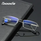 Очки для чтения iboode, ульсветильник, в полуоправе, с защитой от голубого света, для дальнозоркости, для женщин и мужчин, с диоптриями + 1,5, 2
