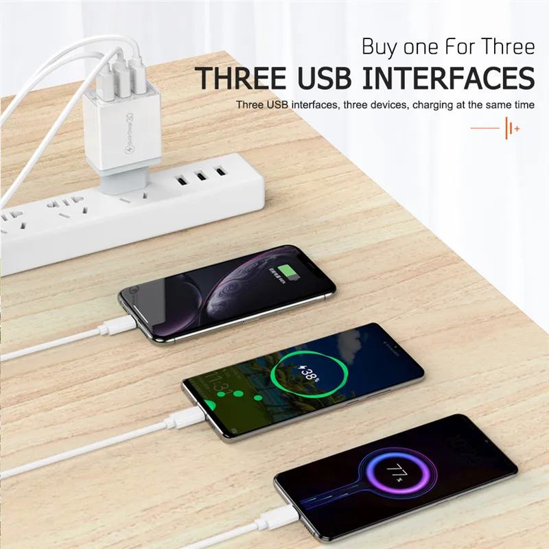 USB Quick charge 3 0 для iPhone 11 XS Max X 8 7 6s iPad быстрое настенное зарядное устройство Samsung S10 Xiaomi