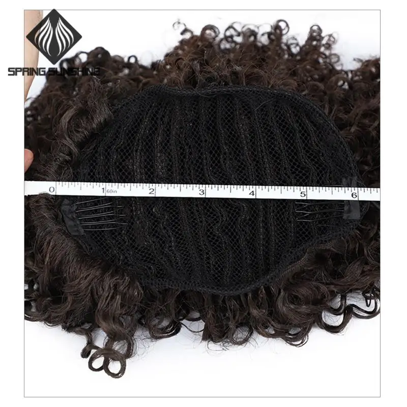 Кудрявый кудрявый накладной хвост афро кудрявые накладные волосы синтетические