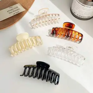 Женская заколка для волос HUANZHI, большая многоцветная резиновая заколка для волос в стиле ретро, аксессуар для волос в виде акулы, 2020