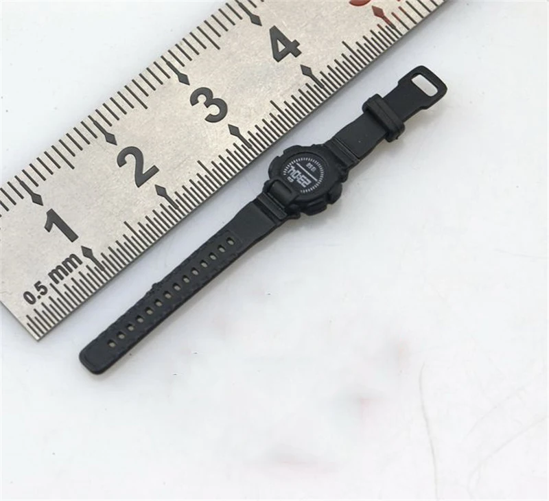 

For Sale Scale 1/6th Black Model Watch Toys Trendy For Doll Soldier Scene Component Accessories