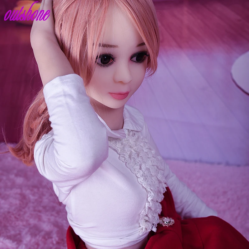 Бесплатная доставка 100 см плоская грудь маленькая юная кукла мини секс куклы с