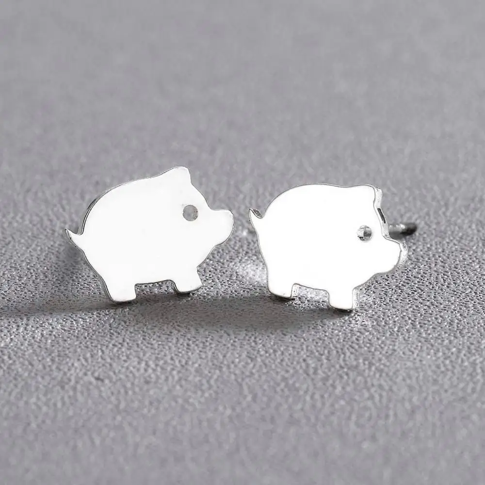 Чандлер Милая Мини серьга в виде свиньи женские Brincos Boho Piglet серьги гвоздики для