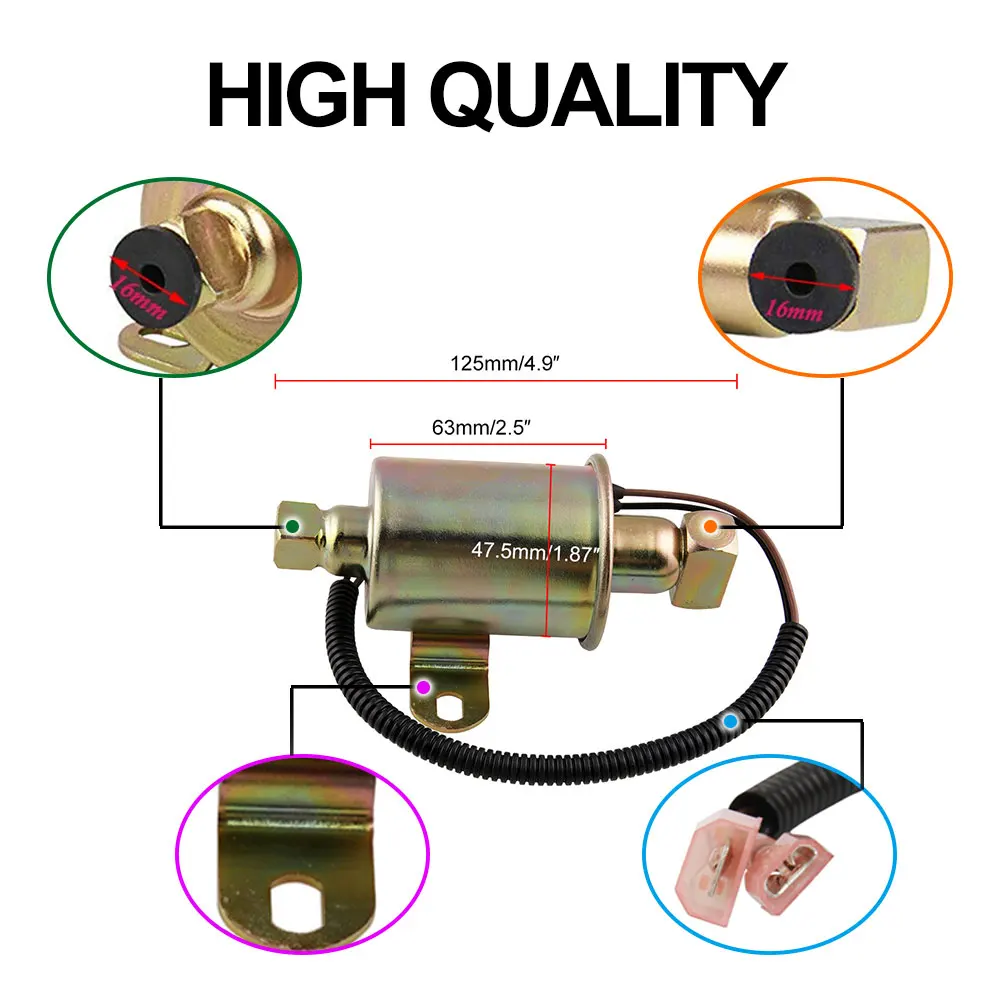 Электрический топливный насос 12v бензиновый низкого Давление металла для Онан