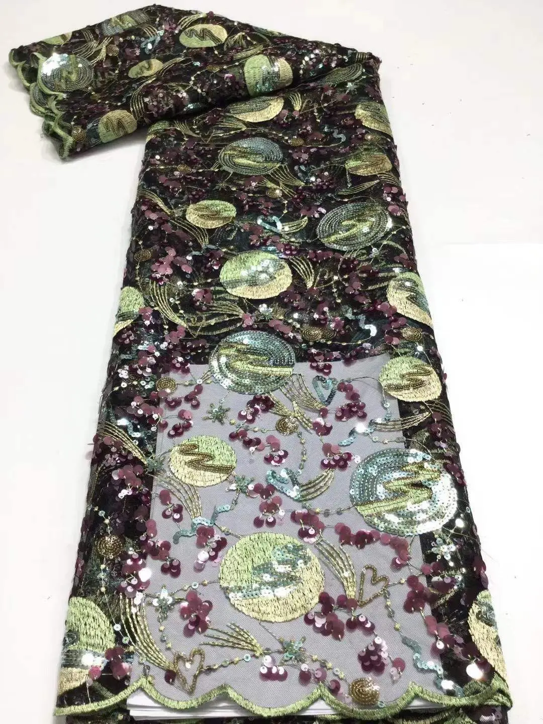 Роскошные бусины кружевная ткань ручной работы французское свадебное платье